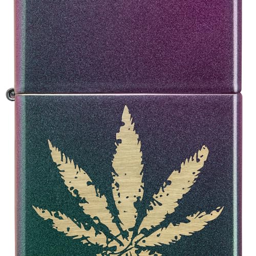 ZIPPO – Cannabis Design - High Polish Indigo – Sturmfeuerzeug, nachfüllbar, in hochwertiger Geschenkbox ZIPPO – Cannabis Design - High Polish Indigo – Sturmfeuerzeug, nachfüllbar, in hochwertiger Geschenkbox von Zippo
