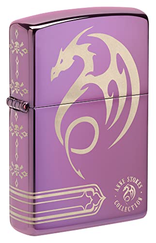 Zippo Sturmfeuerzeug - Anne Stokes - High Polish Purple Finish, Lasergravur - Nachfüllbar - Wiederverwendbar - Windfestes Design - Geschenkbox - Made in USA Zippo Sturmfeuerzeug - Anne Stokes - High Polish Purple Finish, Lasergravur - Nachfüllbar - Wiederverwendbar - Windfestes Design - Geschenkbox - Made in USA von Zippo