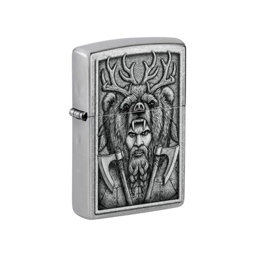 Zippo Barbarian Design Street Chrome Pocket Lighter Zippo Barbarian Design Street Chrome Pocket Lighter von Zippo