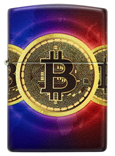 Zippo Sturmfeuerzeug - Modell Bitcoin - 540 Color Farbdruck in Multicolor - Nachfüllbar - Wiederverwendbar - Windfestes Design - Geschenkbox - Made in USA von Zippo