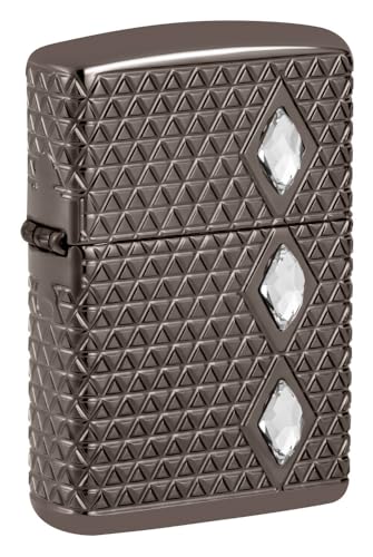 Zippo Diamond Pattern Design Armor Black Ice Pocket Lighter Zippo Diamond Pattern Design Armor Black Ice Pocket Lighter von Zippo