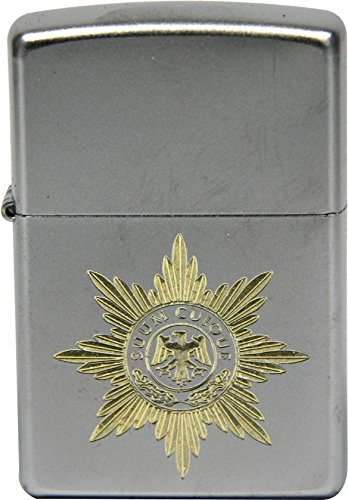 Zippo Feldjägertruppe (FJgTr) Barettabzeichen Militaria Sturmfeuerzeug, Silber, S von Zippo