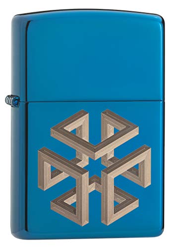 Zippo Feuerzeug, Messing, High Polish Blue - Isometric Box, Original Pocketsize, 88 Zippo Feuerzeug, Messing, High Polish Blue - Isometric Box, Original Pocketsize, 88 von Zippo