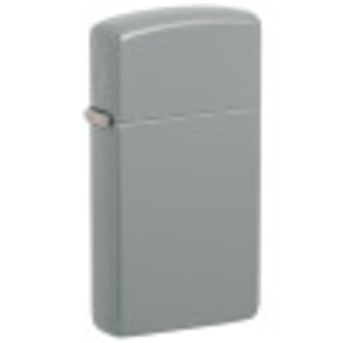 Zippo Feuerzeug, Slim Flat Grey, 1 x 3,5 x 5,5 cm von Zippo