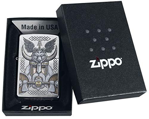Zippo Feuerzeug, schwarz, normal von Zippo