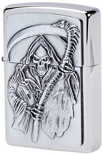 Zippo Feuerzeug 2000856 Reapers Curse Emblem Benzinfeuerzeug, Messing von Zippo