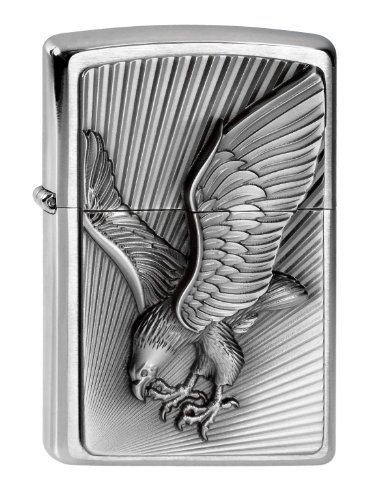 Zippo Feuerzeug 2003979 Eagle Benzinfeuerzeug, Messing von Zippo