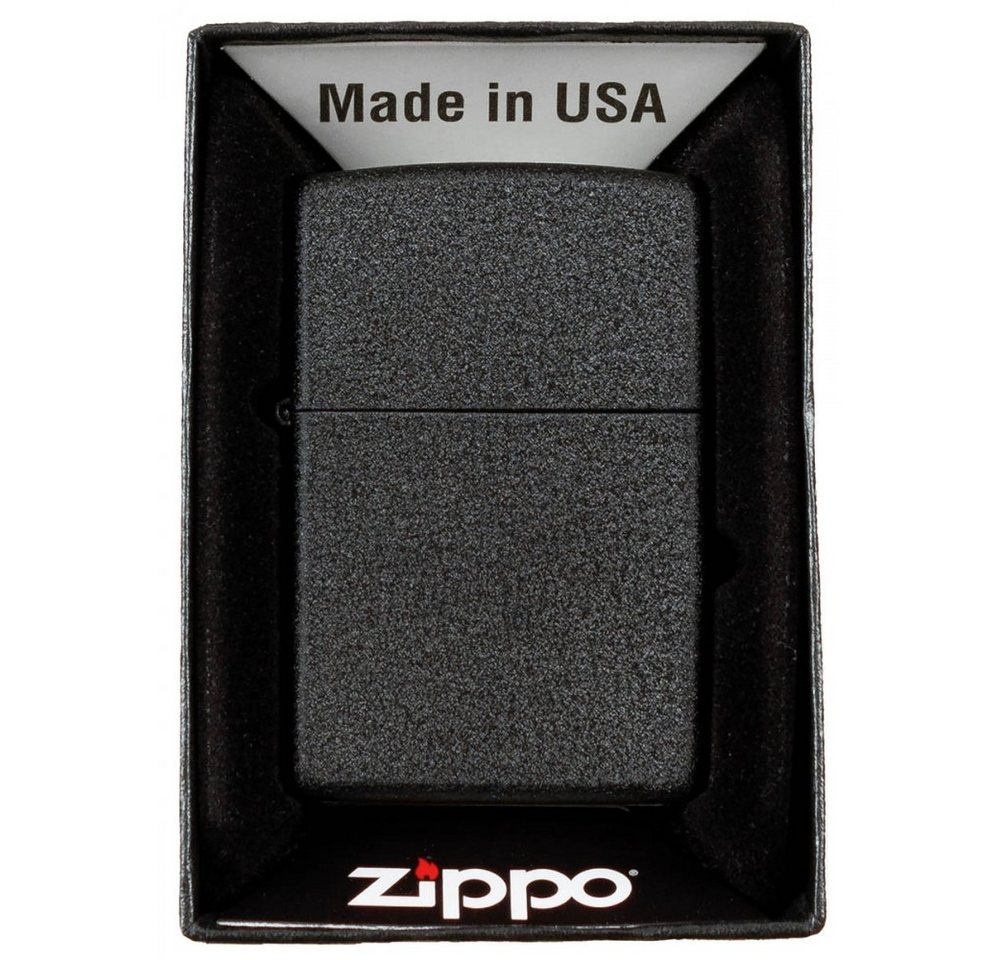 Zippo Feuerzeug 24053A - Feuerzeug - unbefüllt - black crackle von Zippo