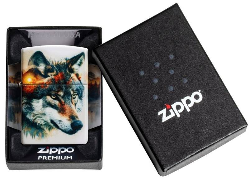 Zippo Feuerzeug 540°color Wolf Mountain and Sun, made in USA Zippo Feuerzeug 540°color Wolf Mountain and Sun, made in USA von Zippo