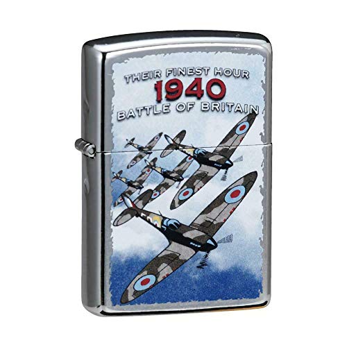 Zippo Feuerzeug Battle of Britain 1940 WW2 Airplane Spitfire von Zippo