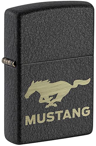 Zippo Feuerzeug Black Crackle Mustang One Box von Zippo