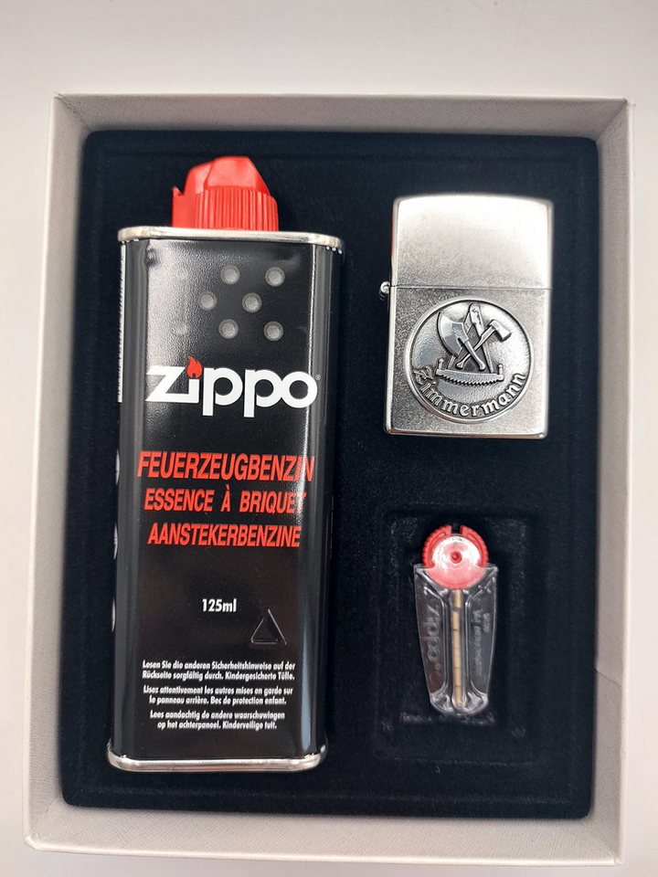 Zippo Feuerzeug Zimmermann Handwerker Geschenkset Sturmfeuerzeug Zippo Feuerzeug Zimmermann Handwerker Geschenkset Sturmfeuerzeug von Zippo