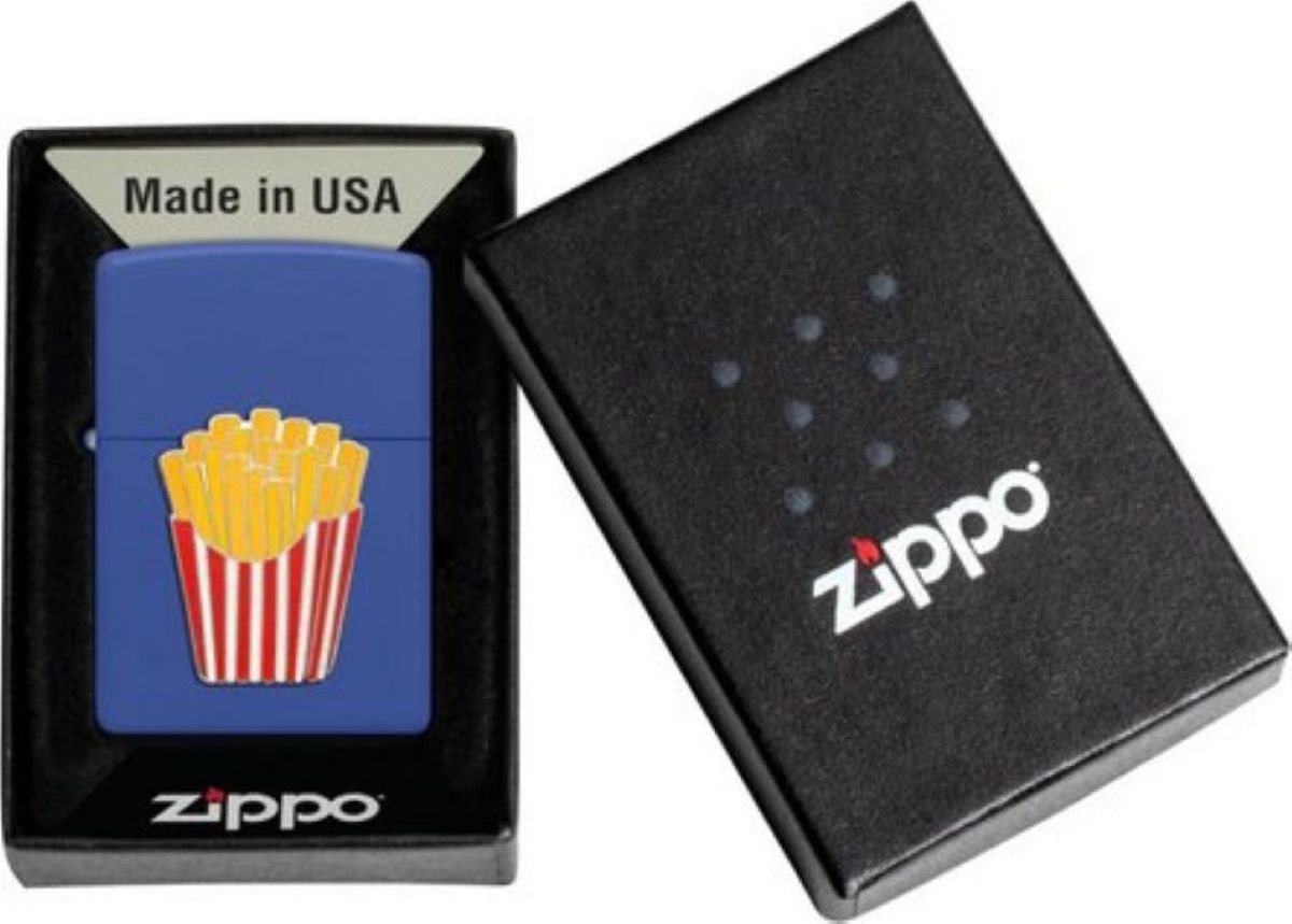 Zippo Feuerzeug fast food Pommes Burger Pizza Sturmfeuerzeug made in USA, winddichtes Design, das praktisch überall funktioniert Zippo Feuerzeug fast food Pommes Burger Pizza Sturmfeuerzeug made in USA, winddichtes Design, das praktisch überall funktioniert von Zippo