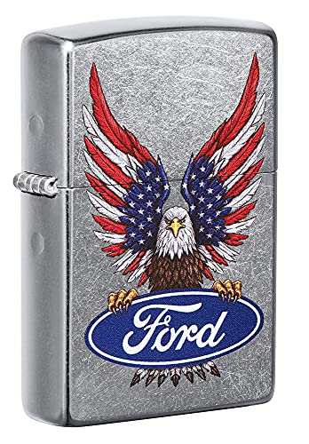 Zippo - Ford Design, Color Image - Street Chrome - Sturmfeuerzeug, nachfüllbar, in hochwertiger Geschenkbox, 60005956, Einheitsgröße von Zippo