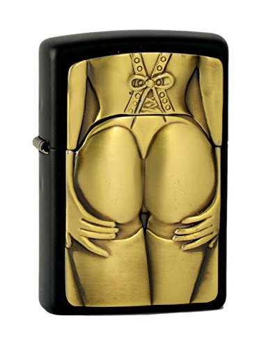Zippo Golden Stocking Girl Black matte NEU&OVP von Zippo