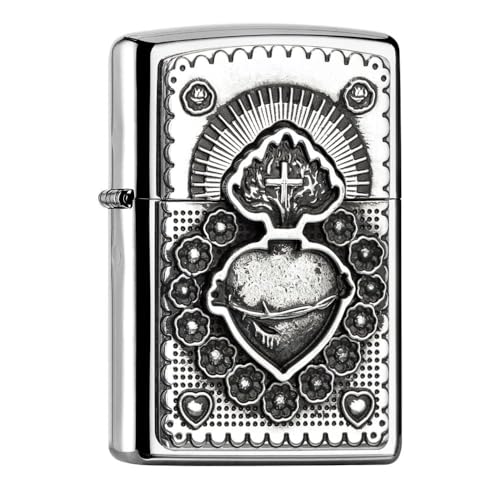 Zippo Sturmfeuerzeug 2005163 Mexican Heart - Chrome high Polish Collection 2017 -, Silber, One Size Zippo Sturmfeuerzeug 2005163 Mexican Heart - Chrome high Polish Collection 2017 -, Silber, One Size von Zippo