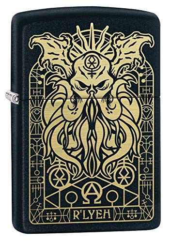 Zippo Monster Design Pocket Lighter, 29965, Black Matte, Einheitsgröße von Zippo