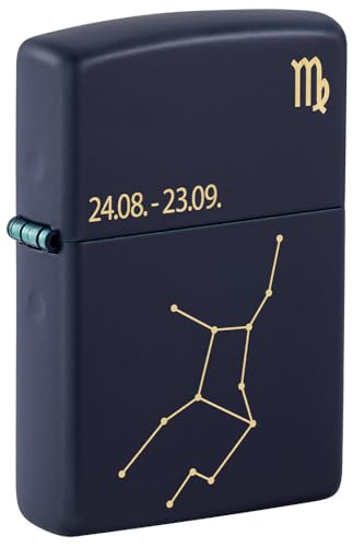 Zippo Navy Blau matt gelasert Virgo 60006937 von Zippo