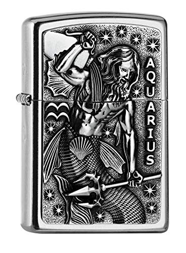 Zippo 2006508 PL 207 Aquarius Tierkr. V19 Feuerzeug, Messing, Design, 5,83,81,2 von Zippo