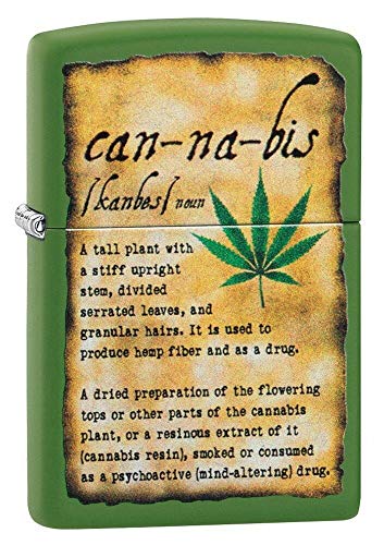 Zippo PL 228 Cannabis Design, 60005490, Moss Green Matte, Color Image, Einheitsgröße Zippo PL 228 Cannabis Design, 60005490, Moss Green Matte, Color Image, Einheitsgröße von Zippo