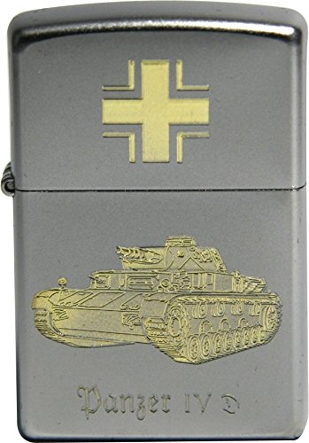 Zippo Panzerkampfwagen IV D-Diamandgravur, Silber, smal von Zippo