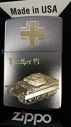 Zippo Panzerkampfwagen Panther G-Diamandgravur, Silber, smal von Zippo