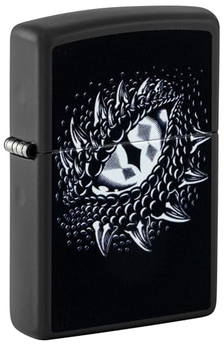 Zippo Sturmfeuerzeug - Dragon Eye, Black Matte, Black Light - Nachfüllbar - Wiederverwendbar - Windfestes Design - Geschenkbox - Made in USA von Zippo