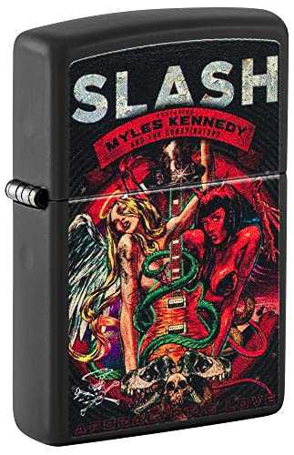 Zippo Sturmfeuerzeug - Slash, Black Matte, Color Image - Nachfüllbar - Wiederverwendbar - Windfestes Design - Geschenkbox - Made in USA von Zippo