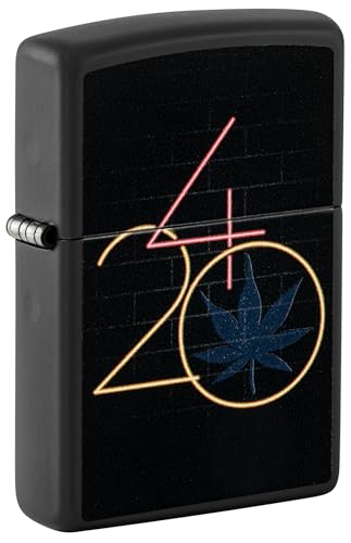 Zippo Sturmfeuerzeug - 420, Black Matte, Black Light - Nachfüllbar - Wiederverwendbar - Windfestes Design - Geschenkbox - Made in USA Zippo Sturmfeuerzeug - 420, Black Matte, Black Light - Nachfüllbar - Wiederverwendbar - Windfestes Design - Geschenkbox - Made in USA von Zippo