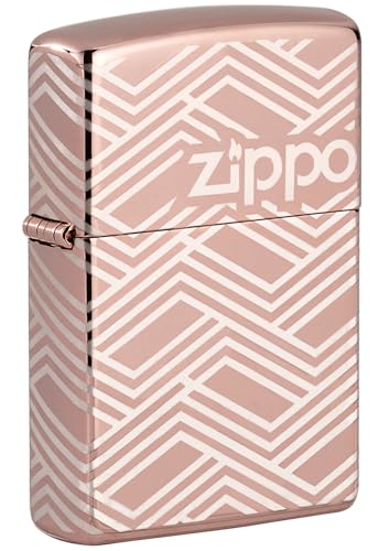 Zippo Sturmfeuerzeug - Abstract Laser, High Polish Rose Gold, Laser 360° - Nachfüllbar - Wiederverwendbar - Windfestes Design - Geschenkbox - Made in USA Zippo Sturmfeuerzeug - Abstract Laser, High Polish Rose Gold, Laser 360° - Nachfüllbar - Wiederverwendbar - Windfestes Design - Geschenkbox - Made in USA von Zippo