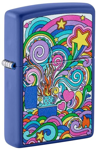 Zippo Sturmfeuerzeug - Abstract Zippo, Royal Blue Matte, Color Image - Nachfüllbar - Wiederverwendbar - Windfestes Design - Geschenkbox - Made in USA Zippo Sturmfeuerzeug - Abstract Zippo, Royal Blue Matte, Color Image - Nachfüllbar - Wiederverwendbar - Windfestes Design - Geschenkbox - Made in USA von Zippo