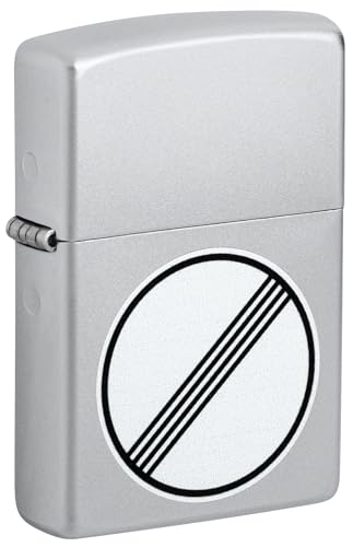 Zippo Sturmfeuerzeug - Autobahn Unbegrenzt, Satin Chrome, Color Image - Nachfüllbar - Wiederverwendbar - Windfestes Design - Geschenkbox - Made in USA von Zippo