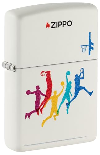 Zippo Sturmfeuerzeug - Basketball, White Matte, Color Image - Nachfüllbar - Wiederverwendbar - Windfestes Design - Geschenkbox - Made in USA Zippo Sturmfeuerzeug - Basketball, White Matte, Color Image - Nachfüllbar - Wiederverwendbar - Windfestes Design - Geschenkbox - Made in USA von Zippo