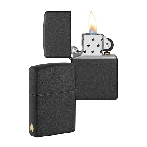 Zippo Sturmfeuerzeug - Black Crackle mit seitlicher Flammengravur - Nachfüllbar - Wiederverwendbar - Windfestes Design - Geschenkbox - Made in USA - Amazon Exclusive Zippo Sturmfeuerzeug - Black Crackle mit seitlicher Flammengravur - Nachfüllbar - Wiederverwendbar - Windfestes Design - Geschenkbox - Made in USA - Amazon Exclusive von Zippo