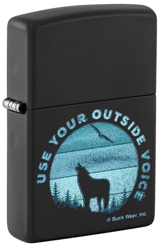 Zippo Sturmfeuerzeug - Buck Wear, Black Matte, Color Image - Nachfüllbar - Wiederverwendbar - Windfestes Design - Geschenkbox - Made in USA von Zippo