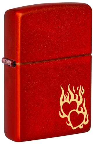Zippo Sturmfeuerzeug - Fire Heart, Metallic Red, Laser Engrave - Nachfüllbar - Wiederverwendbar - Windfestes Design - Geschenkbox - Made in USA Zippo Sturmfeuerzeug - Fire Heart, Metallic Red, Laser Engrave - Nachfüllbar - Wiederverwendbar - Windfestes Design - Geschenkbox - Made in USA von Zippo