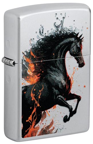 Zippo Sturmfeuerzeug - Fire Horse, Satin Chrome, Color Image - Nachfüllbar - Wiederverwendbar - Windfestes Design - Geschenkbox - Made in USA Zippo Sturmfeuerzeug - Fire Horse, Satin Chrome, Color Image - Nachfüllbar - Wiederverwendbar - Windfestes Design - Geschenkbox - Made in USA von Zippo
