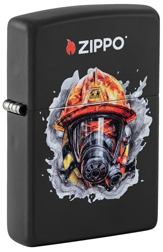 Zippo Sturmfeuerzeug - Firefighter Design - Nachfüllbar- Geschenkbox - Metall - Made in USA von Zippo