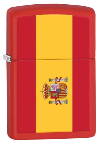 Zippo Sturmfeuerzeug - Flag of Spain, Red Matte, Color Image - Nachfüllbar - Wiederverwendbar - Windfestes Design - Geschenkbox - Made in USA Zippo Sturmfeuerzeug - Flag of Spain, Red Matte, Color Image - Nachfüllbar - Wiederverwendbar - Windfestes Design - Geschenkbox - Made in USA von Zippo