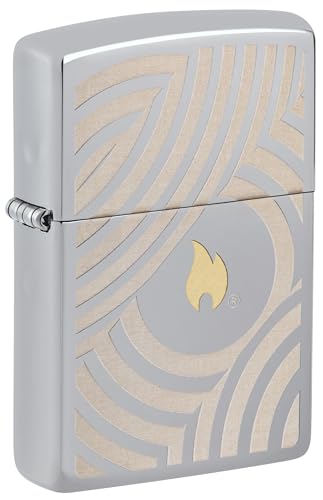 Zippo Sturmfeuerzeug - Flame and Circles Design 2 - Nachfüllbar- Geschenkbox - Metall - Made in USA Zippo Sturmfeuerzeug - Flame and Circles Design 2 - Nachfüllbar- Geschenkbox - Metall - Made in USA von Zippo