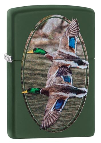 Zippo Sturmfeuerzeug - Flying Ducks, Green Matte, Color Image - Nachfüllbar - Wiederverwendbar - Windfestes Design - Geschenkbox - Made in USA Zippo Sturmfeuerzeug - Flying Ducks, Green Matte, Color Image - Nachfüllbar - Wiederverwendbar - Windfestes Design - Geschenkbox - Made in USA von Zippo