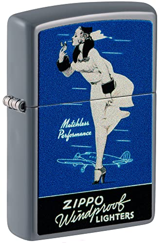 Zippo Sturmfeuerzeug - Founder Set, Flat Grey, Color Image - Nachfüllbar - Wiederverwendbar - Windfestes Design - Geschenkbox - Made in USA Zippo Sturmfeuerzeug - Founder Set, Flat Grey, Color Image - Nachfüllbar - Wiederverwendbar - Windfestes Design - Geschenkbox - Made in USA von Zippo