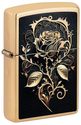 Zippo Sturmfeuerzeug - Golden Rose, High Polish Brass, Color Image - Nachfüllbar - Wiederverwendbar - Windfestes Design - Geschenkbox - Made in USA Zippo Sturmfeuerzeug - Golden Rose, High Polish Brass, Color Image - Nachfüllbar - Wiederverwendbar - Windfestes Design - Geschenkbox - Made in USA von Zippo