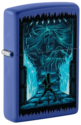 Zippo Sturmfeuerzeug - Gothic Rock 2, Royal Blue Matte, Black Light - Nachfüllbar - Wiederverwendbar - Windfestes Design - Geschenkbox - Made in USA Zippo Sturmfeuerzeug - Gothic Rock 2, Royal Blue Matte, Black Light - Nachfüllbar - Wiederverwendbar - Windfestes Design - Geschenkbox - Made in USA von Zippo