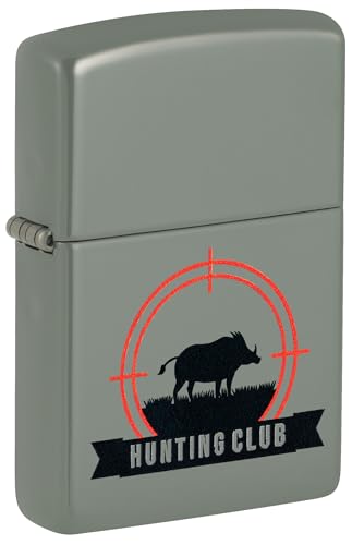 Zippo Sturmfeuerzeug - Hunting Club Design - Nachfüllbar- Geschenkbox - Metall - Made in USA von Zippo