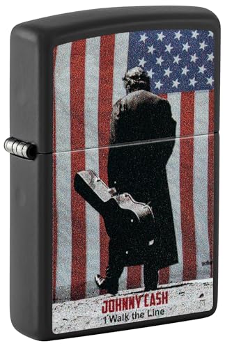 Zippo Sturmfeuerzeug - Johnny Cash, Black Matte, Color Image - Nachfüllbar - Wiederverwendbar - Windfestes Design - Geschenkbox - Made in USA Zippo Sturmfeuerzeug - Johnny Cash, Black Matte, Color Image - Nachfüllbar - Wiederverwendbar - Windfestes Design - Geschenkbox - Made in USA von Zippo