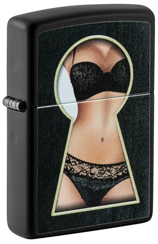Zippo Sturmfeuerzeug - Keyhole Suprise, Black Matte, Color Image - Nachfüllbar - Wiederverwendbar - Windfestes Design - Geschenkbox - Made in USA Zippo Sturmfeuerzeug - Keyhole Suprise, Black Matte, Color Image - Nachfüllbar - Wiederverwendbar - Windfestes Design - Geschenkbox - Made in USA von Zippo