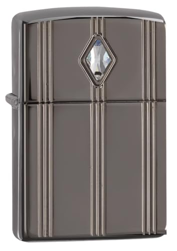 Zippo Sturmfeuerzeug - Kristall mit eleganten Linien - Armor Black Ice, Schwarz - Tief geschnitzt - Wiederverwendbar - Windfest - Geschenkbox - Made in USA Zippo Sturmfeuerzeug - Kristall mit eleganten Linien - Armor Black Ice, Schwarz - Tief geschnitzt - Wiederverwendbar - Windfest - Geschenkbox - Made in USA von Zippo