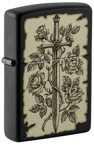 Zippo Sturmfeuerzeug - Medieval Swords, Black Matte, Color Image - Nachfüllbar - Wiederverwendbar - Windfestes Design - Geschenkbox - Made in USA Zippo Sturmfeuerzeug - Medieval Swords, Black Matte, Color Image - Nachfüllbar - Wiederverwendbar - Windfestes Design - Geschenkbox - Made in USA von Zippo