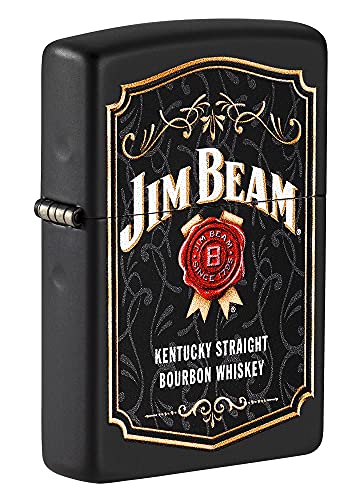 Zippo Sturmfeuerzeug - Modell Jim Beam - Black Matte Finish mit Color Image - Nachfüllbar - Wiederverwendbar - Windfestes Design - Geschenkbox - Made in USA Zippo Sturmfeuerzeug - Modell Jim Beam - Black Matte Finish mit Color Image - Nachfüllbar - Wiederverwendbar - Windfestes Design - Geschenkbox - Made in USA von Zippo
